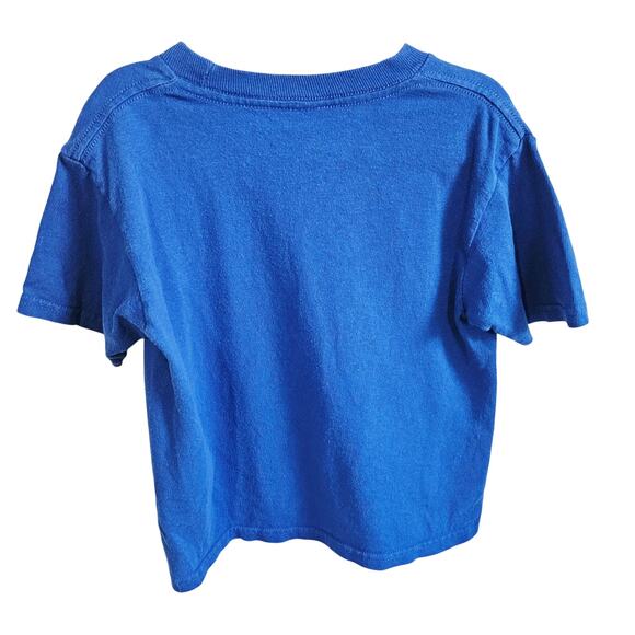 Superman Kids Size 4T Oversized Tee Shirt Blue Superhero Logo DC Universe - Picture 3 of 3